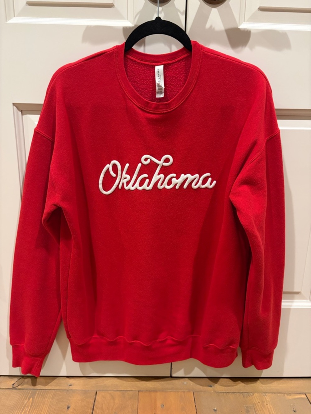 Bella + Canvas Red Fleece Sweatshirt